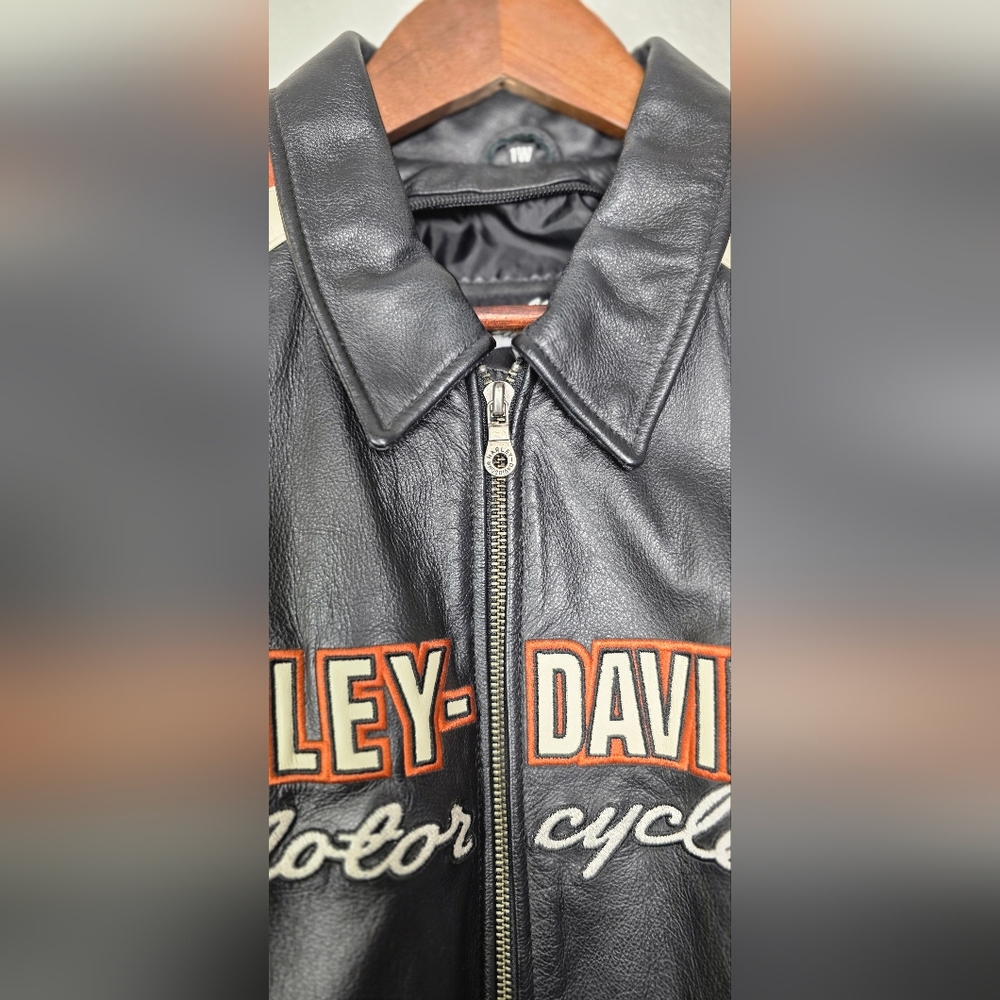 Harley Davidson Women's Bikercore Motorcycle Leather Jacket - Size 1W (18/20) - Picture 10 of 17